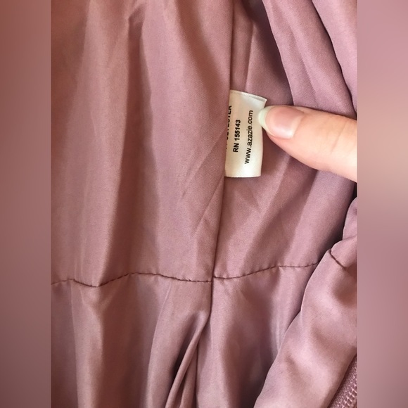 Azazie Lindie Bridesmaid Dress, Size 10, Vintage Mauve - Picture 6 of 8
